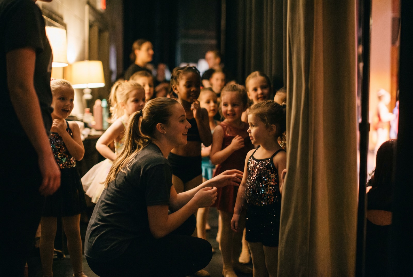 Backstage-Aufregung vor der Show